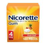 Nicorette 4mg Gum Stop Smoking Aid - Fruit Chill