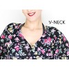 HAPPY BAY Women's Holiday Beachwear Short Bathing Suit Summer Swimsuit Cover Ups Mini Dress Robe 1X-2X Multicolored Floral - 3 of 3