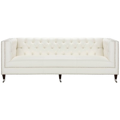 target leather sofa