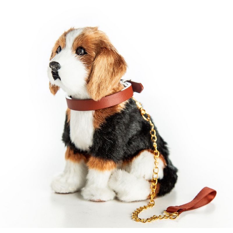 The Queen's Treasures 18 In  Doll  Beagle Puppy Dog with Leash and Collar, 4 of 9