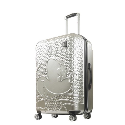 Ful Disney Textured Mickey Mouse 29in Hard Sided Rolling Luggage, Rose Gold