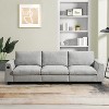 VYNXARIA Chenille Sectional Sofa with Bluetooth Speaker,Comfy Cloud Couch Set£¬Gray - 2 of 4