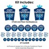 Big Dot of Happiness Hanukkah Menorah - Chanukah Holiday Party Decor and Confetti - Terrific Table Centerpiece Kit - Set of 30 - 3 of 4