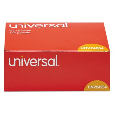 Universal 144pk #2 Golf & Pew Pencil Yellow Barrel