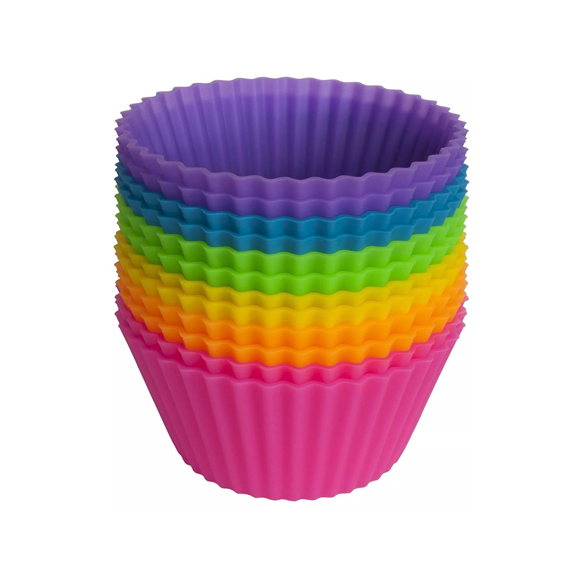 Kitcheniva Silicone Cake Muffin Cupcake Liners 12 Pcs