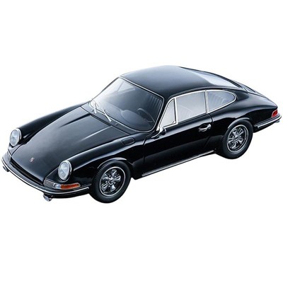 1967 Porsche 911S Street Version Gloss Black "Mythos Series" Limited Edition to 95 pieces Worldwide 1/18 Model Car by Tecnomodel