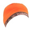 MUK LUKS Quietwear Unisex Reversible Fleece Beanie, Adventure Grey/Orange, One Size Fits Most - 2 of 4