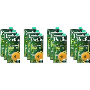 Pacific Foods Organic Chicken Bone Broth with Lemon and Sage - Case of 12 - 32 oz - 1 of 2