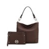 MKF Collection Viviana Vegan Leather Hobo Bag with Matching Wristlet by Mia K - 2 of 4