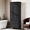 62.5'' Tall Storage Cabinet with Two Drawers for Bathroom - Leovsnove - 2 of 4