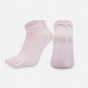 Anna-Kaci Women's 2-Pack Five-Toe Non-Slip Ankle Socks with Grip Soles for Yoga Pilates and Barefoot Stability - 1 of 1