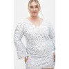 Women's Plus Size Sequin Neptune Dress - silver | CITY CHIC - 3 of 4