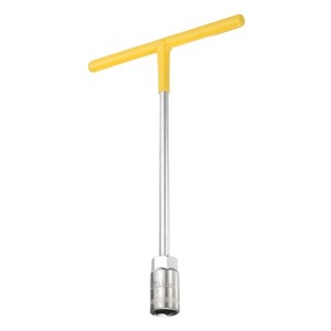 Unique Bargains Motorcycle Bicycle Car Repair Hex High Carbon Steel T-Handle Metric Socket Wrench Yellow - 1 of 4