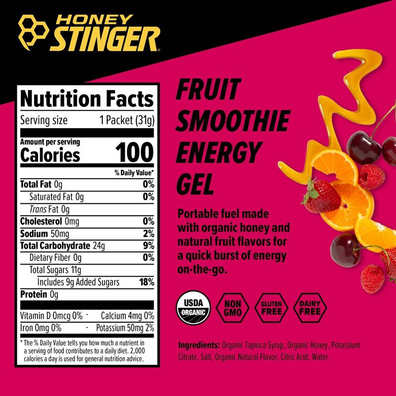 Honey Stinger Organic Fruit Smoothie Energy Gel, 4 of 8