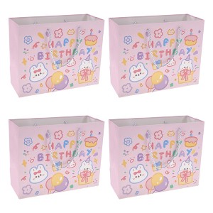 Unique Bargains Cartoon Rabbit Gift Bags 4 Pcs - 1 of 4