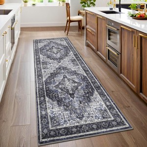 Area Rug Washable Non Slip Bedroom Rugs Large Indoor Vintage Under Table Carpet for Dining Room - 1 of 4