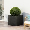 OUTDOOR LARGE SQUARE MGO PLANTER - 3 of 4