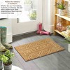 Gardenised Heavy Duty Coco Coir Doormat with Non Slip PVC Baking Embossed Welcome Design Coconut Fiber Floor Mat 18x30" - 3 of 4