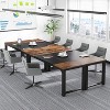 Okak Modern Large Executive Desk Office Computer Desk with Thick Metal Legs,Heavy Duty Business Conference Table for Office,Studio - 3 of 4