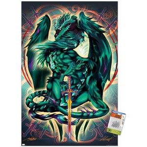 Trends International Ruth Thompson - Dragonblade Terrablade Unframed Wall Poster Prints - 1 of 4