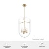 Hunter Fans 14" Sacha Ceiling Light Pendant Alturas Gold Finish - 4 Bulbs, Modern Design, Glamorous Clear Glass - 2 of 4
