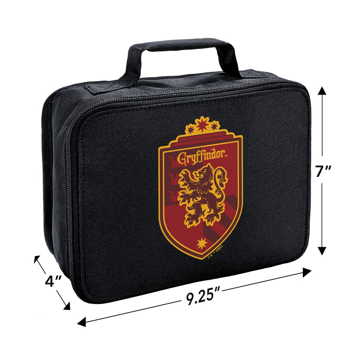 Harry Potter Gryffindor Plaid Crest Insulated Soft Sided Lunch Box - thumbnail 2