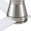 YUHAO 48 in. Indoor Modern Contemporary Plywood Blades Reversible DC Motor Low Profile Ceiling Fan with Light and Remote Control - 4 of 4