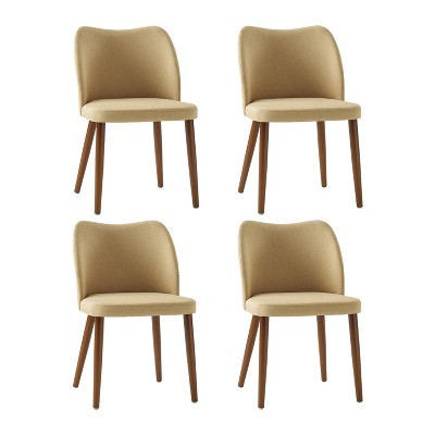 Elisa Mid-century Modern Upholstered Dining Chair Set of 4 | ARTFUL LIVING DESIGN