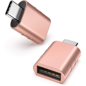 Syntech USB C to USB Adapter Pack of 2 USB C Male to USB 3.0 Female Adapter Compatible With Type C Devices - 1 of 4