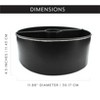 Auldhome Design Enamelware Umbrella Planter for Patio Table with Umbrella Hole Black - 2 of 4