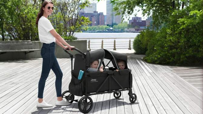 Jeep Evolve Stroller Wagon by Delta Children - Black, 2 of 14, play video