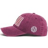 Anna-Kaci  Vintage Baseball Cap with USA Flag Patch - 2 of 4
