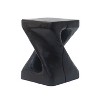 NicBex Modern Twist Shape Side Table, Wood-like Texture Coffee Table Sofa Table Vanity Stool Dining Chair For Home Living Room - 4 of 4