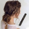 Unique Bargains Women's Fashion Grace Hair Clips Gold Tone Black 6 Pcs - 2 of 3