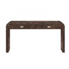 NicBex Unique Burl Veneer Console Table with Storage,Entryway Table with 2 Drawers & Metal Handles,Foyer Table for Hallway,Living Room - 4 of 4