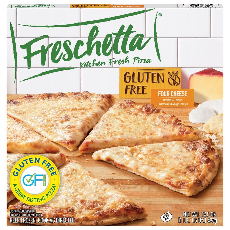 Freschetta Gluten Free Frozen Pizza Four Cheese Medley - 17.5oz, 1 of 9
