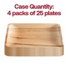 Smarty Had A Party 10" Square Palm Leaf Eco Friendly Dinner Plates - 100 pcs - 4 of 4
