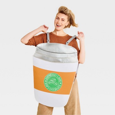 Adult Coffee Sandwich Board Pullover Humor Costume Apparel Top - Hyde and EEK! Boutique™ One Size Fits Most