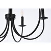 Elegant Lighting Brielle 6 lights pendant in black - 4 of 4