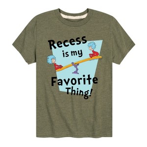 Boys' - Dr. Seuss - Recess Is My Favorite Thing Short Sleeve Graphic T-Shirt - 1 of 4