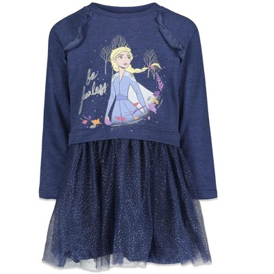 Toddler Girls' Unicorn Long Sleeve Dress - Cat & Jack™ Aqua Blue