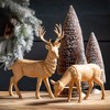 9.5"H, 12"H and 16.25"H Sullivans Brown Bottle Brush Tree - Set of 3, Christmas Decor - 4 of 4