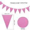Unique Bargains Festive Wedding Birthday Party Home Decorations Pennant Flags Banner 10 Pcs - 2 of 4