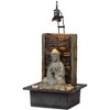 John Timberland Namaste Buddha Zen Waterfall Indoor Tabletop Water Fountain with LED Light 11 1/2" for Table Office Desk Home Bedroom Meditation - 3 of 4