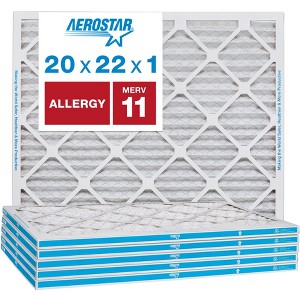 Aerostar AC Furnace Air Filter - Allergy - MERV 11 - Box of 6 - 1 of 4