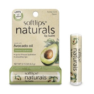 Softlips Natural with Avocado Oil Lip Balm 0.15 Oz - 1 of 4