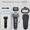 HUMMINGBIRD MK7 Premium Foil Face Shaver, Four Blade Foil Shaver with Long Hair Leveler, Waterproof Wet & Dry Shave, Rechargeable, Travel Case - 3 of 4