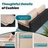 Celebalcony 8-Piece Black Frame Outdoor Patio Sectional Seating Group with Cushions - 4 of 4