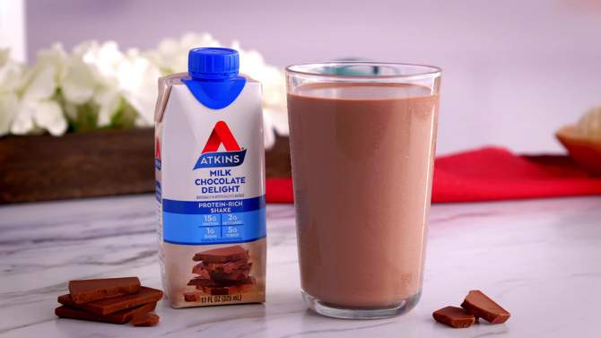 Atkins Nutritional Shake - Milk Chocolate Delight, 2 of 9, play video