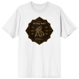 Fantastic Beasts Secrets Of Dumbledore Ocky Rot Logo Men's White T-shirt - 1 of 1